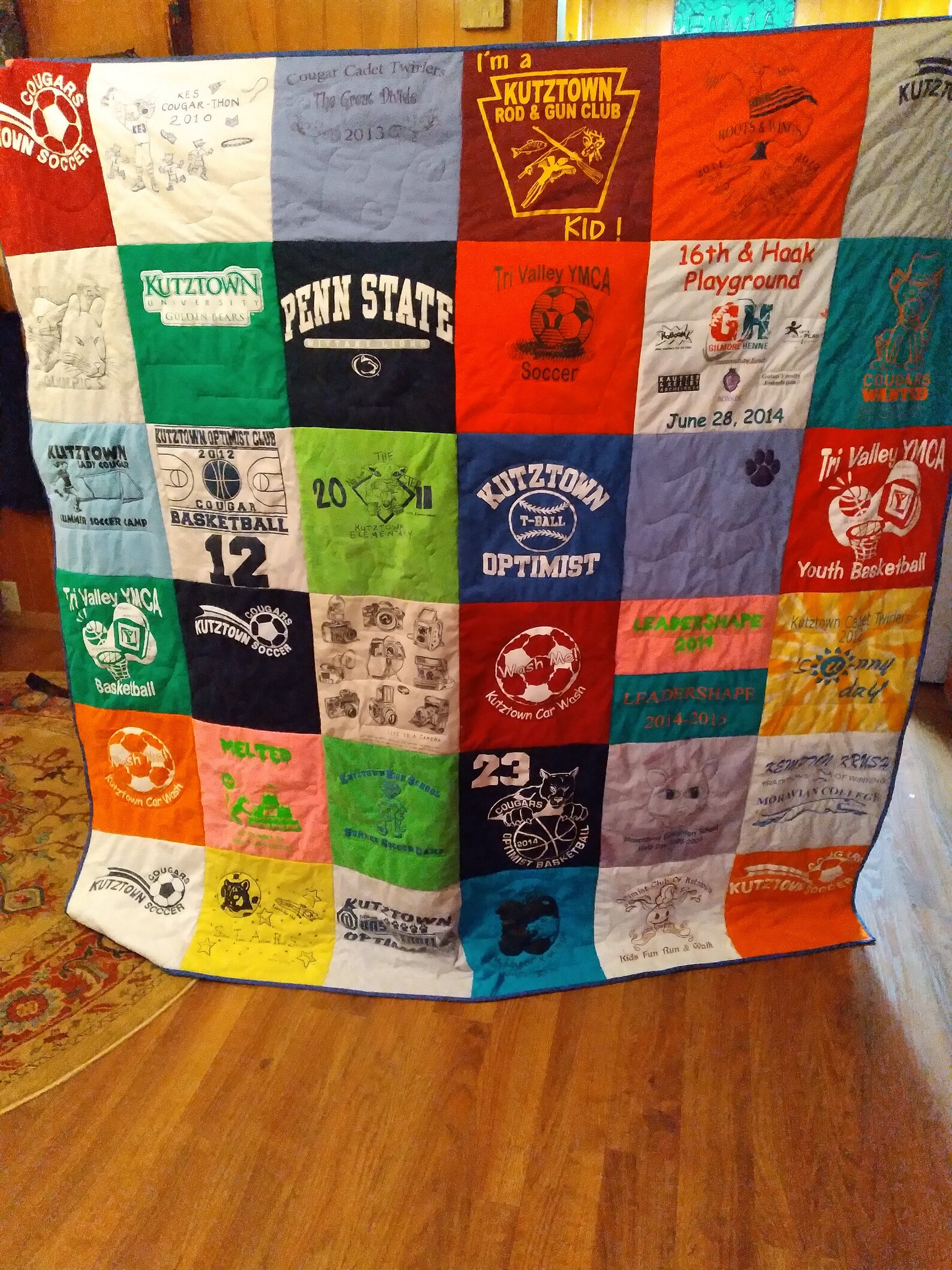 Keepsake TShirt Quilt Custom Hand Quilted PA Made Etsy