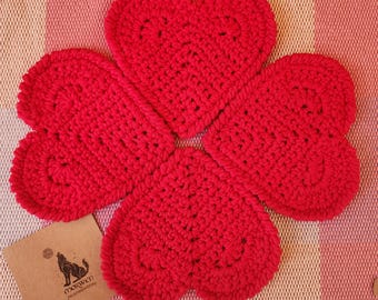 Celtic knotwork plait mat - Irish decor, sailor knot design for St. Patrick's Day, unique home accent, handmade kitchen mat