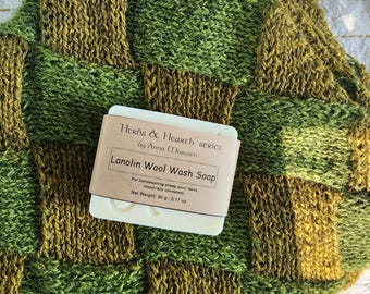 Lanolin Wool & Cashmere Wash – Gentle Detergent for Sheep Wool | Delicate Laundry Bar | Biodegradable Soap