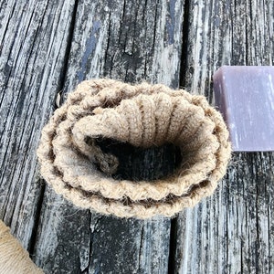 Exfoliating back scrubber crocheted from natural jute zero waste bath accessory jute product in your bathroom image 4