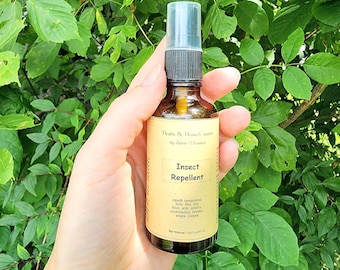 Repelente de insectos natural – Sin DEET, repelente de mosquitos y garrapatas, spray de hierbas
