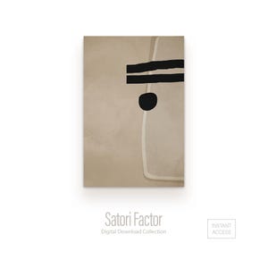 Beige Schwarz Abstrakte Kunst, Einfache neutrale Kunst, Abstrakte Minimalistische Wand Kunst zum Ausdrucken, Wabi-Sabi Art, Minimal Art Poster, Modernes Wohnzimmer