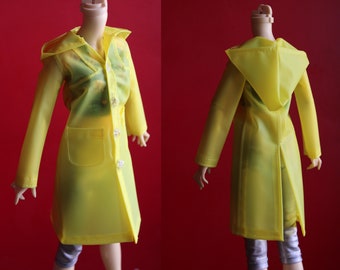 1/4 MSD BJD Minifee Yellow translucent raincoat