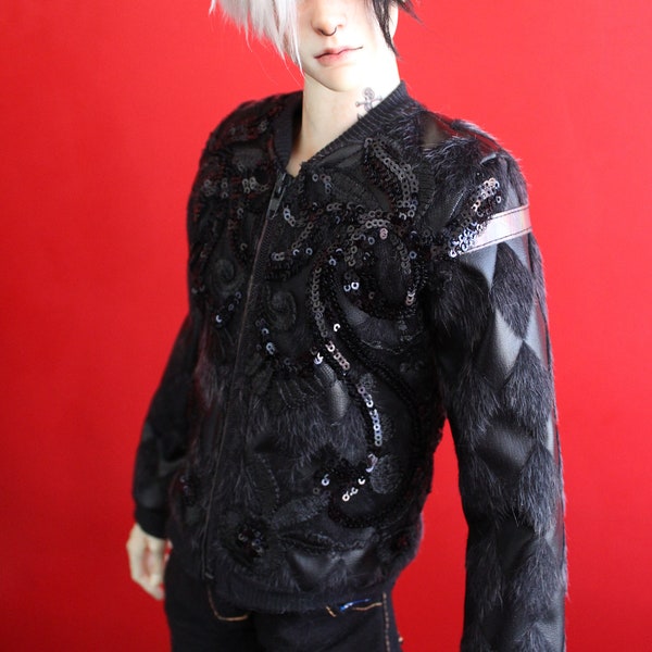 OOAK Beaded jacket for SD+ 70cm BJD