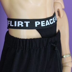 ID75 Uncle Large BJD Sweatpants Black