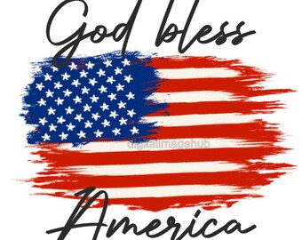 God bless America svg, American flag svg, American flag png, 4th of july svg, memorial day svg, labor day svg, 4th of july png