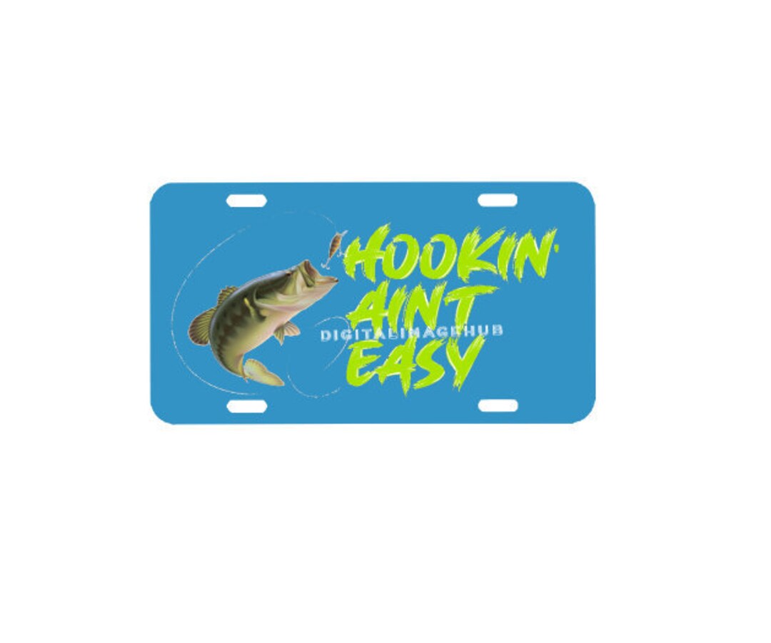 License Plate Design, Fishing Svg, Licene Plate Png, Sublimation Designs, License Plate Svg