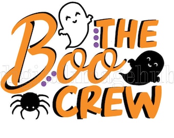 boo crew svg, boo crew png, Halloween svg, Halloween png, ghost svg, ghost png, sublimation designs, Halloween sublimation