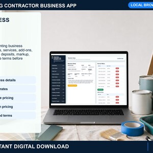 painting contractor printable forms page with customer-ready estimates, work orders, service records, invoices, receipts, and warranty documents.