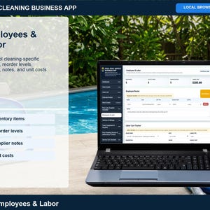 Aplicación para empresas de limpieza de piscinas, registro de servicios, planificador de rutas (descarga digital) imagen 7