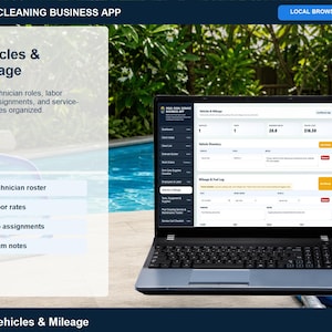 Aplicación para empresas de limpieza de piscinas, registro de servicios, planificador de rutas (descarga digital) imagen 8