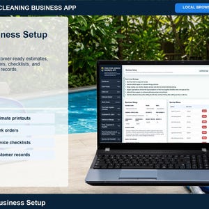 Aplicación para empresas de limpieza de piscinas, registro de servicios, planificador de rutas (descarga digital) imagen 16