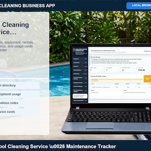 Aplicación para empresas de limpieza de piscinas, registro de servicios, planificador de rutas (descarga digital) imagen 10