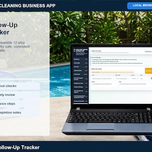 Aplicación para empresas de limpieza de piscinas, registro de servicios, planificador de rutas (descarga digital) imagen 12