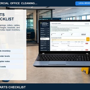 Commercial office cleaning employees and labor page for tracking technicians, roles, labor rates, availability, and team notes.