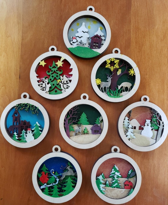 DIY Christmas Ornament Kits, Paintable, Stackable, Fun for Kids, Do It  Yourself, It's a Great Gift Made From Beautiful Reclaimed Wood 