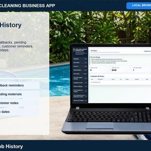 Aplicación para empresas de limpieza de piscinas, registro de servicios, planificador de rutas (descarga digital) imagen 13