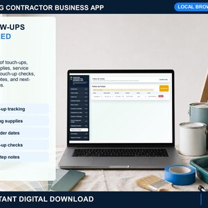painting contractor service call checklist showing a 12-step workflow from arrival and diagnosis through service, testing, cleanup, and customer sign-off.