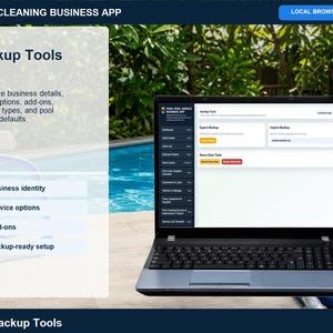 Aplicación para empresas de limpieza de piscinas, registro de servicios, planificador de rutas (descarga digital) imagen 17