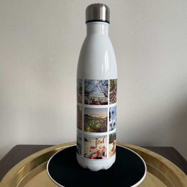 Customised Printed Water Bottle - Personalised Water Bottle - Bespoke Insulated Bottle - Picture Metal Bottle