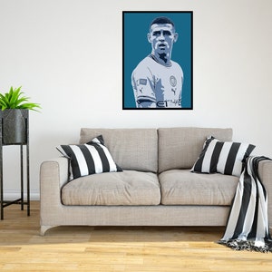 Phil Foden Digital Art Print - (Sur carton Foamex ou papier photo)