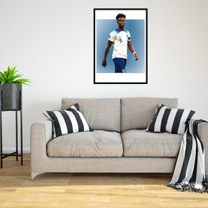 Bukayo Saka England 2022/23 Digital Art Print - (en cartón Foamex o papel fotográfico)