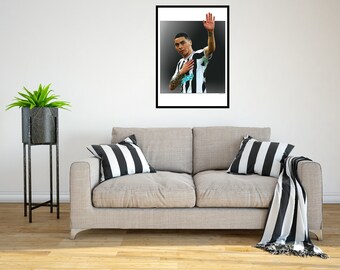 Miguel Almiron 2022/23 Digital Art Print - (On Foamex Board or Photo Paper)