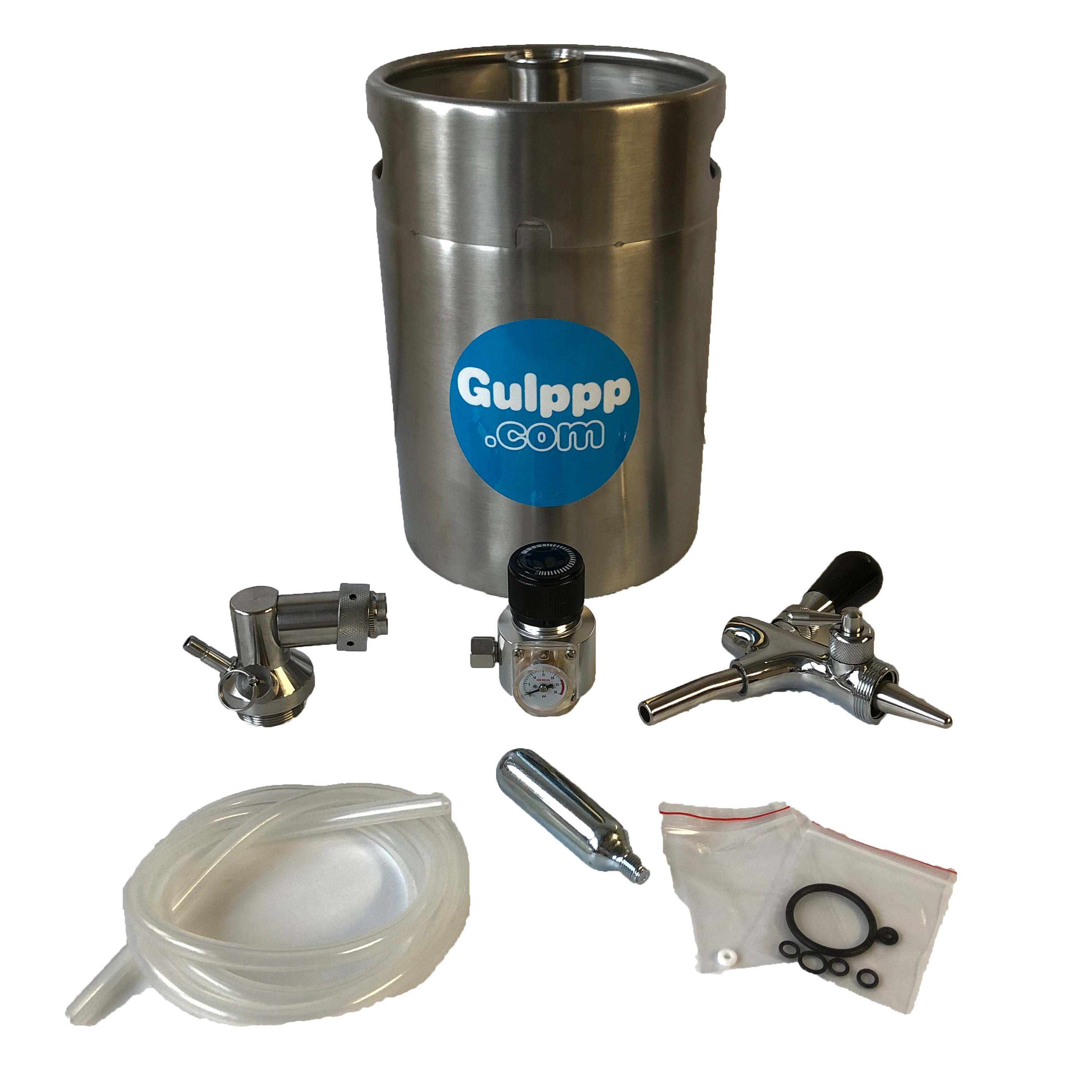 5L ミニケグ、5L グロウラー、ヘビーデューティーレギュレーターと