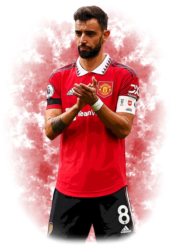 Bruno Fernandes 2022/23 Digital Art Print - (on Foamex Board or