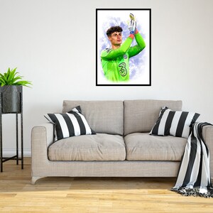Kepa Arrizabalaga 2022/23 Digital Art Print - (en cartón Foamex o papel fotográfico)
