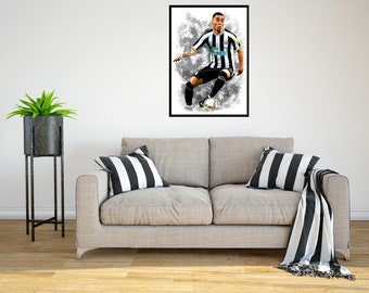 Miguel Almiron 2022/23 Digital Art Print - (On Foamex Board or Photo Paper)