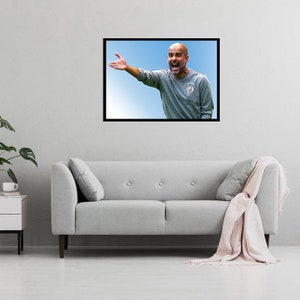 Pep Guardiola Digital Art Print - (en cartón Foamex o papel fotográfico)