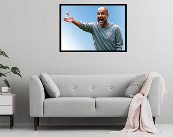 Pep Guardiola Digital Art Print - (On Foamex Board or Photo Paper)