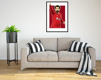 Mo Salah 2022/23 Digital Art Print - (On Foamex Board or Photo Paper)