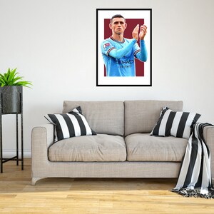 Phil Foden 2022/23 Digital Art Print - (en cartón Foamex o papel fotográfico)