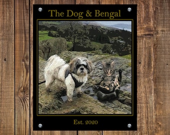 Premium Personalised Wall Mounted Pub Sign For Home Bar or Man Cave!