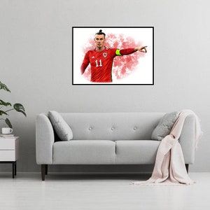 Gareth Bale Wales 2022/23 Digital Art Print - (On Foamex Board or Photo Paper)