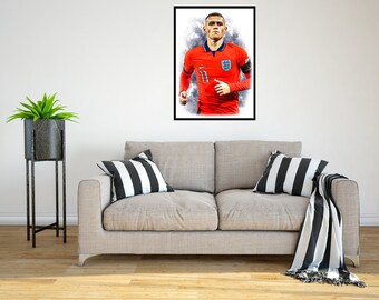 Phil Foden England 2022/23 Digital Art Print - (On Foamex Board or Photo Paper)
