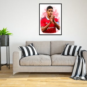 Raphael Varane 2022/23 Digital Art Print - (en cartón Foamex o papel fotográfico)