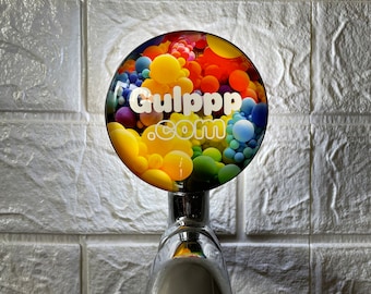 Round Personalised Beer Lenses - Customised Beer Badges - Bespoke Beer Plaques