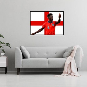 Bukayo Saka 2022/23 Digital Art Print - (En cartón Foamex o papel fotográfico)