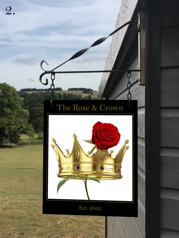 Hanging pub sale signs