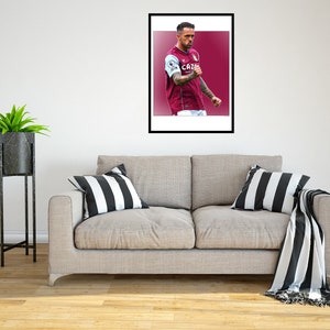 Danny Ings 2022/23 Digital Art Print - (en cartón Foamex o papel fotográfico)