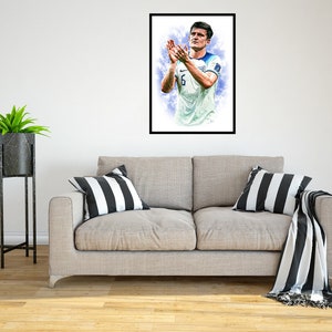 Harry Maguire England 2022/23 Digital Art Print - (en cartón Foamex o papel fotográfico)