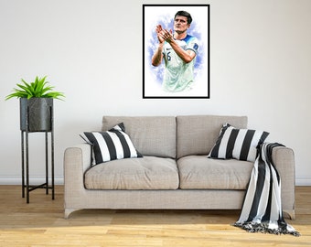 Harry Maguire Inghilterra 2022/23 Digital Art Print - (su cartoncino Foamex o carta fotografica)