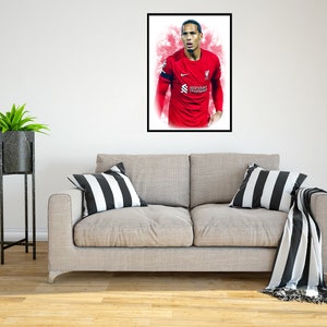 Virgil Van Dijk 2022/23 Digital Art Print - (En cartón Foamex o papel fotográfico)