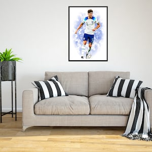 John Stones England 2022/23 Digital Art Print - (en cartón Foamex o papel fotográfico)