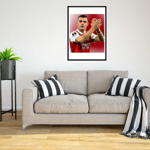 Granit Xhaka 2022/23 Digital Art Print - (en cartón Foamex o papel fotográfico)