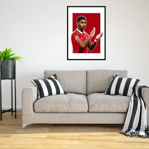 Marcus Rashford 2022/23 Digital Art Print - (En cartón Foamex o papel fotográfico)
