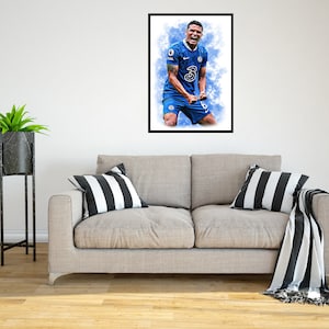 Thiago Silva 2022/23 Impression d’art numérique - (sur carton Foamex ou papier photo)